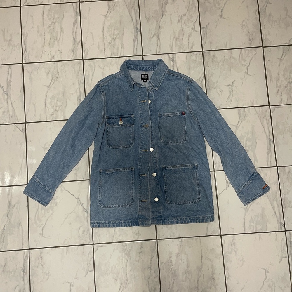 BDG Urban Outfitters Cotton Denim 4 Pocket Button Up Collared Shacket Women’s M